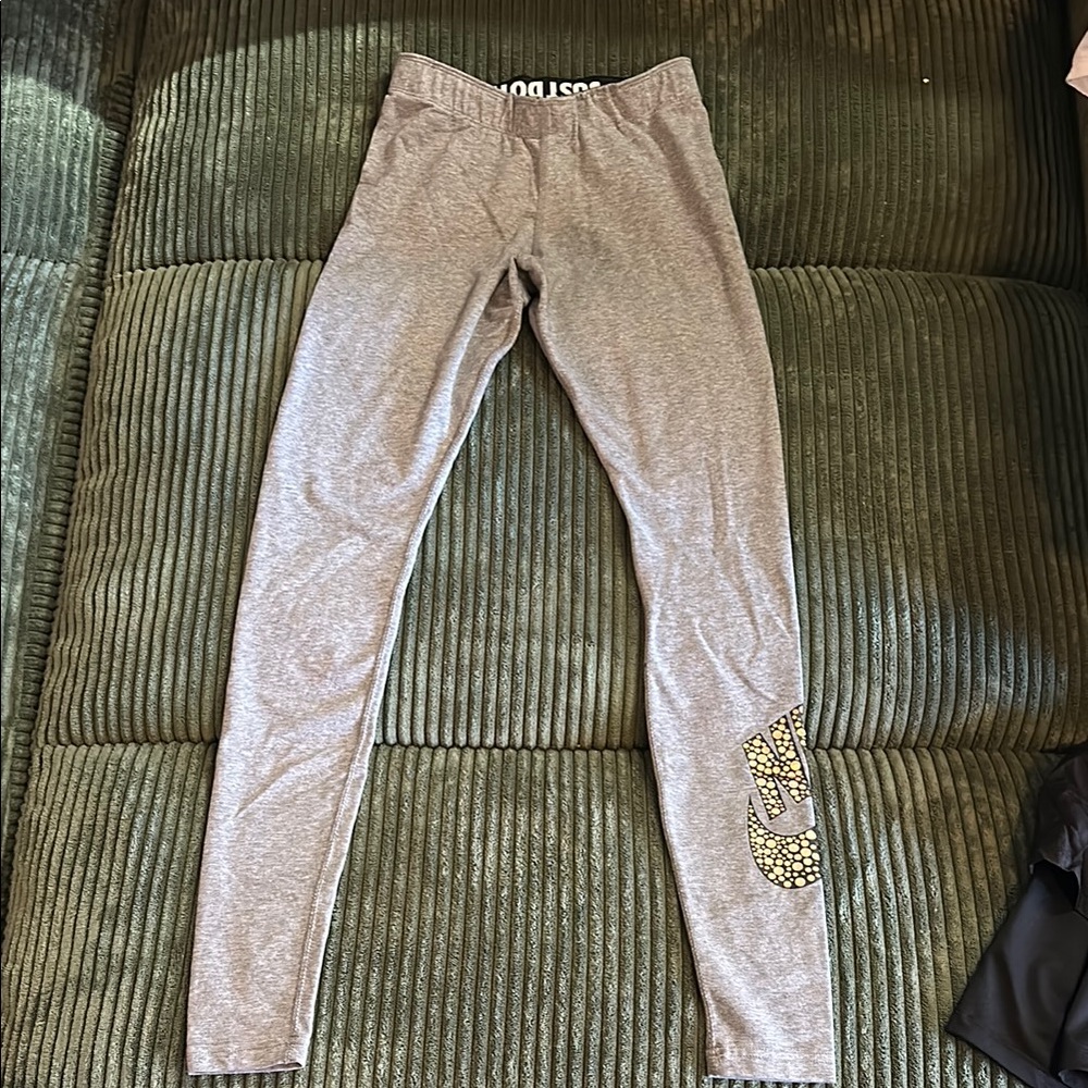 Nike Gray Leggings with Logo